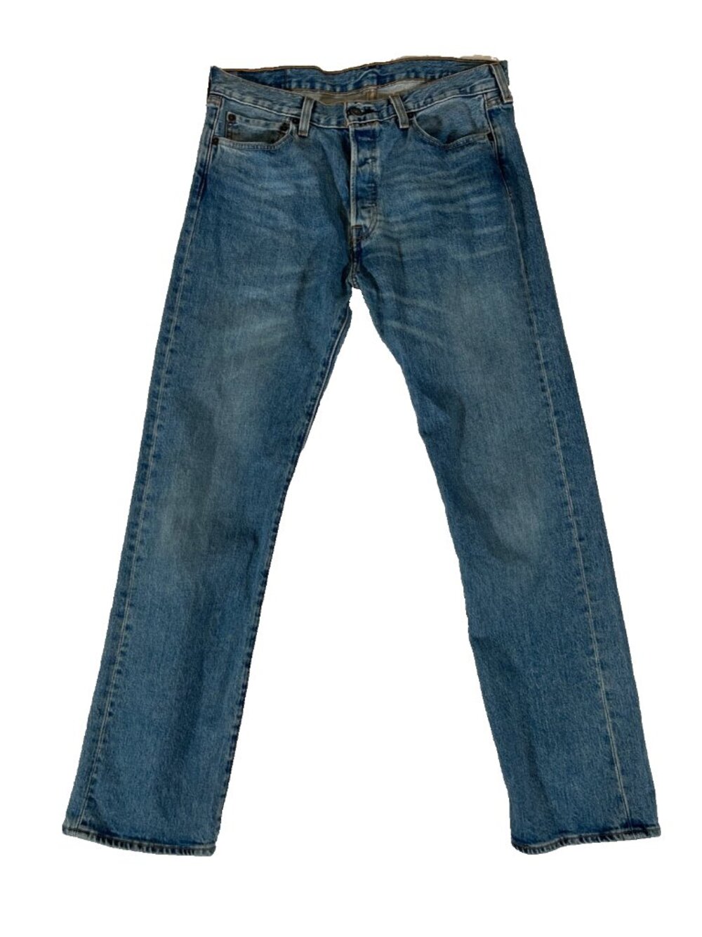 LEVI'S 501 Jeans Denim Men's 32x30 Straight Leg Regular Button Fly Medium Wash